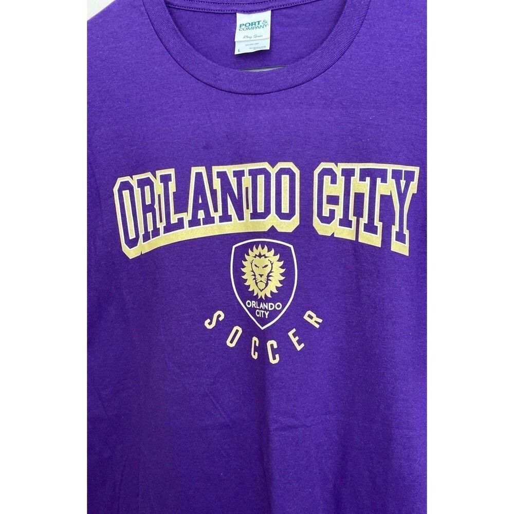 "ORLANDO CITY SOCCER" Short Sleeve Men's ( Large) T-Shirt